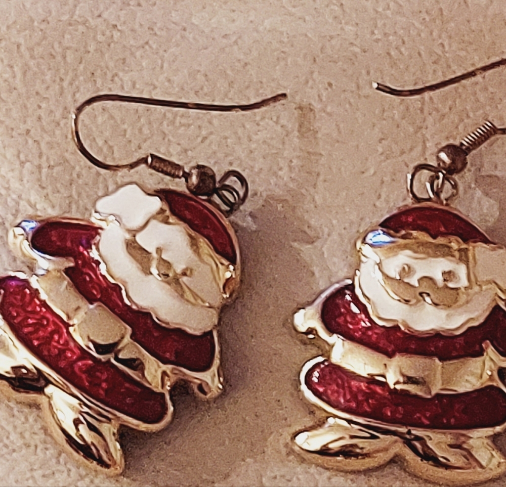 Festive Santa and Reindeer Earrings🎄🎄🎄
